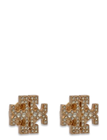 Tory Burch Kira Pave Stud Earrings - Gold - ONE SIZE