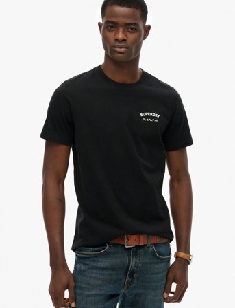 Superdry British Design Relaxed Tee - Black - L