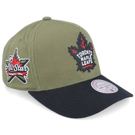 Mitchell & Ness - Verde adjustable Gorra - Hatstore Exclusive x Toronto Maple Leafs Pro Crown Green/Black A-frame Adjustable @ Hatstore