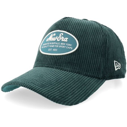 New Era - Grön adjustable Keps - Ne Patch Corduroy Green A-Frame Adjustable @ Hatstore