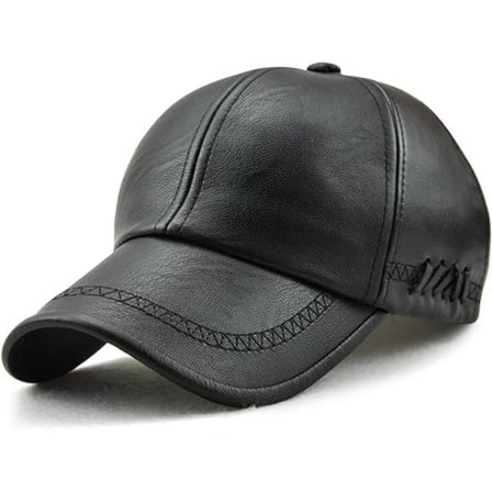 Herre skinn baseball caps justerbar caps sportshatt hatt bonnet flat caps