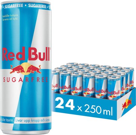 RED BULL Energidryck Sugarfree 25cl - Lyreco - Kök och servering - Dryck - Drickor