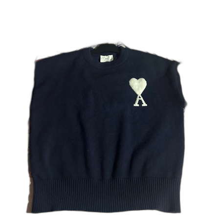 Mörkblå stickad tröja från Ami