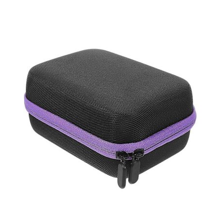 Peptid Hætteglas Etui: 15-rums Peptid Opbevaringsetui med Lynlås & Svampeindsatser - Insulin Køler Organizer - 10 ML Hætteglas Beskytter Holder til Tr