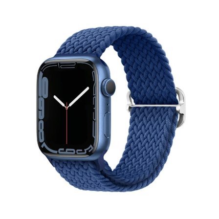 Flätat Armband för Apple Watch 42/44/45 mm Blå M