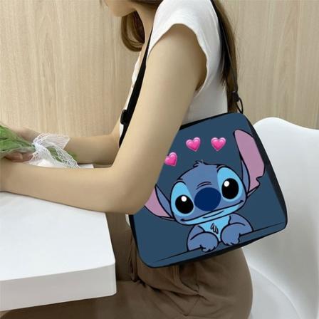 Disney Lilo & Stitch Kvinner Anime Characters Casual Skulderveske