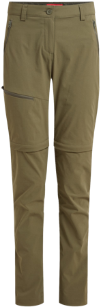 Craghoppers NosiLife Pro Convertible Trouser III naisten katkolahjehousut, Wild Olive