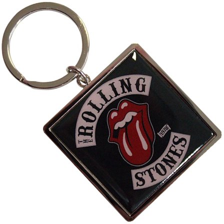 The Rolling Stones Tour ́78 Nyckelring med Kant 44mm Svart/Röd/Vit