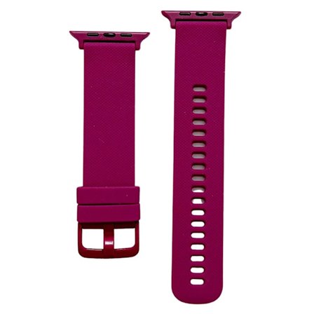 Apple Watch (45 mm) klockarmband i texturerat silikon - Röd