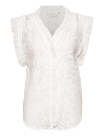 Cmjet-Blouse Blouses Short-sleeved Hvit Copenhagen Muse*Betinget Tilbud