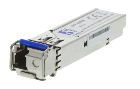 Deltaco SFP-C0017 - SFP (mini-GBIC) transceivermodul (tilsvarer: Cisco GLC-BX-U) - GigE - 1000Base-BX-U - LC-enkeltmodus - opp til 20 km - 1310 (TX) /