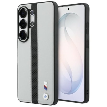 BMW Mobilskal För Galaxy S26 Ultra Magsafe Perforated Stripe Logo - Grå