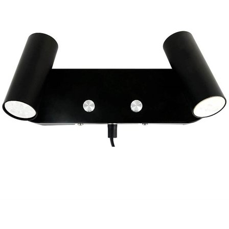 Oriva - Vegglampe 2xMini Svart 49623-80 Svart