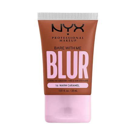 NYX PROFESSIONAL MAKEUP Bare With Me Blur Tint Foundation 16 Warm Caramel, Makeup, Ansigt, Foundation