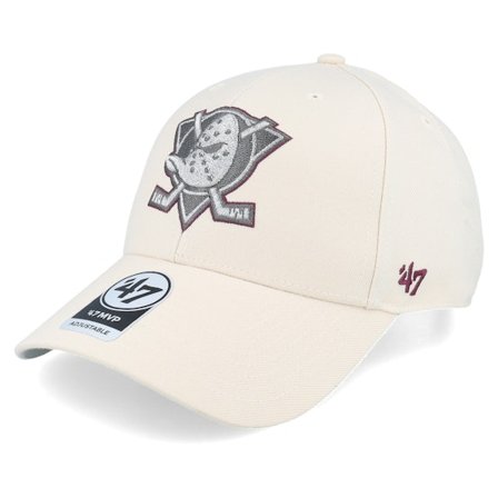 47 Brand - NHL Branco adjustable Boné - Anaheim Ducks NHL Metallic Mvp Natural Adjustable @ Hatstore