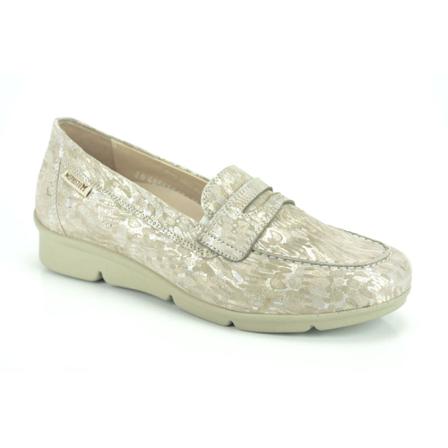 Mephisto, print Moccassin DZ. Beige, Dames, Maat:40 EU