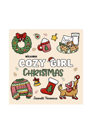 Cozy Målarbok Girl Christmas Skapa & pyssla Unisex ONESIZE