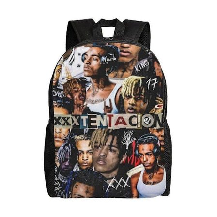 Xxxtentacion Skolesekk Tegneserie Ryggsekk Mote Gutter Sekk Student Skolesekk Reise Ryggsekk-hjka125