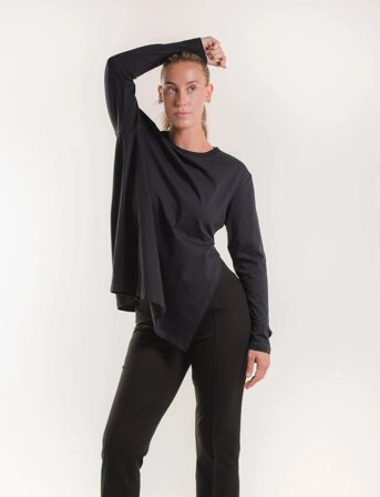 Boob Maternity T-Shirt Long Sleeve - Black - M