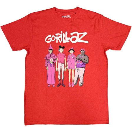 Gorillaz Unisex Adult Cracker Island Standing Group T-Shirt XXL