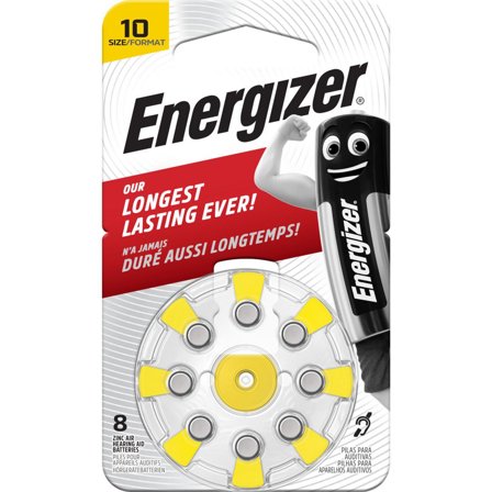 ENERGIZER Batteri hörsel 10 gul 8/fp - Lyreco - Kontorsmaskiner - Batterier - Till hörapparater