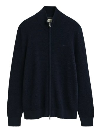 GANT | Textured Cotton Merino Cardigan | S