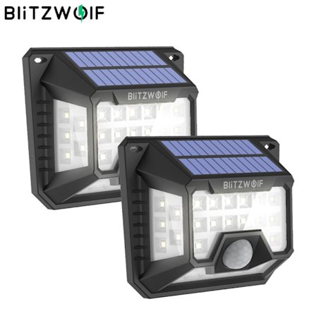 2-pack LED Solcellslampa Utomhus Rörelsesensorlampa 32 LED