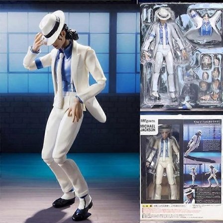 Michael Jackson Smooth Criminal Moonwalk Actionfigur Modell Leksaker Michael Jackson MJ Thriller Ledrörlig Julklapp A,SD