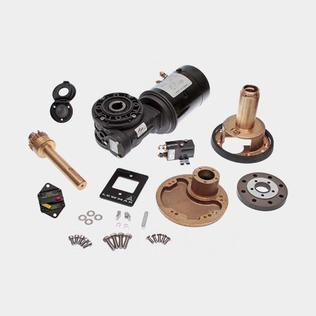 Sähköistyssarja genuavinssille Lewmar Ocean, moottori kannen alla, vakionopeus, 12 V, sopii Lewmar Ocean 48ST:lle