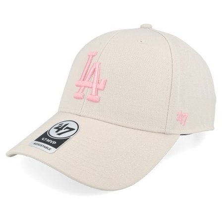47 Brand - MLB Beige adjustable Keps - Los Angeles Dodgers MLB 47 Mvp Bone Adjustable @ Hatstore