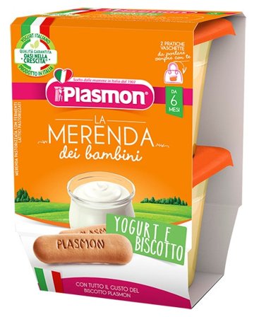 Plasmon Merenda Yogurt Biscotti 2x120g