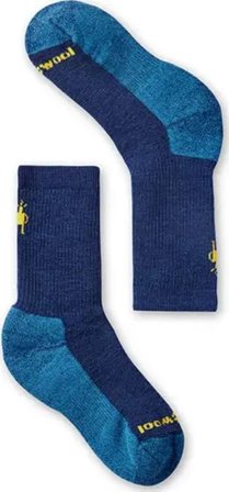 Smartwool Kids' Hike Full Cushion Crew Socks Children hiking socks Blue 26-28