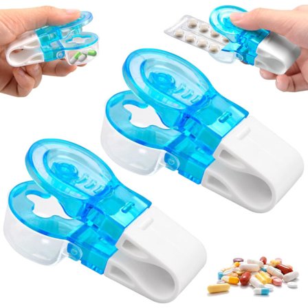 2 st Bärbar Pillerdosa, Bärbar Tablettdispenser, Medicin Förvaring