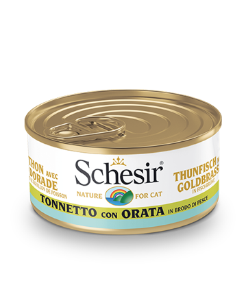 Schesir Tonnetto Con Orata In Brodo Di Pesce Lattina Cibo Umido