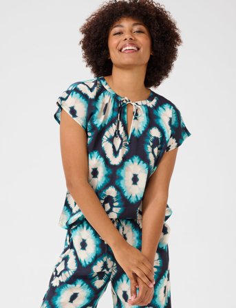 Cream Crtiah Blouse - Blue - 42