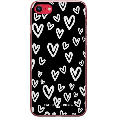 Kompatibelt Mobildeksel til Apple Apple iPhone 7 Cactus and Friends - Handdrawn Love Chaos