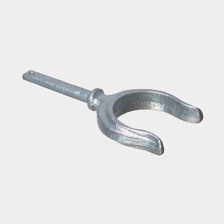 Doleira / forqueta, aço galvanizado, 57 mm (2 1/4"), 1 unidade