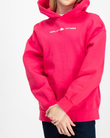 Replay Jumper Rosa Hoodies/Kapuzenpullover Mädchen - Kids Brand Store