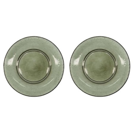 House doctor Rain tallerken 21 cm grønn, 2 stk