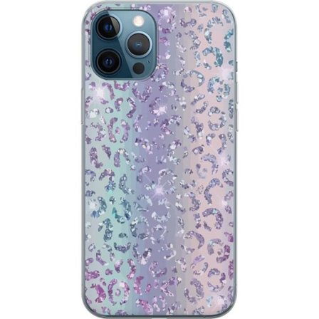 Kompatibelt Mobildeksel til Apple Apple iPhone 12 Pro Glitter Leopard