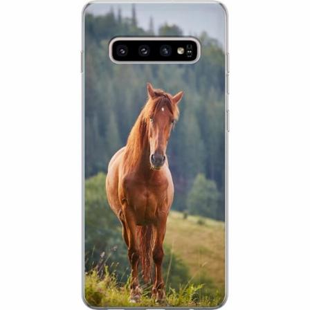 Samsung Galaxy S10+ Genomskinligt Skal Hästar