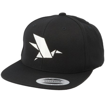 Origami - Černá snapback Kšiltovka - Bird Logo Black Snapback @ Hatstore