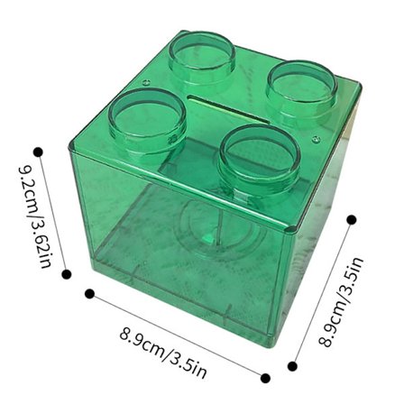 s Shape Coin Box Kid Money Bank Stablebar oppbevaringsboks leketøy