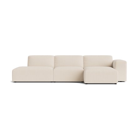 Soma chaiselong sofa, højrevendt | Open end - Lincoln Beige - 336x147x75 - Sofa, chaiselong