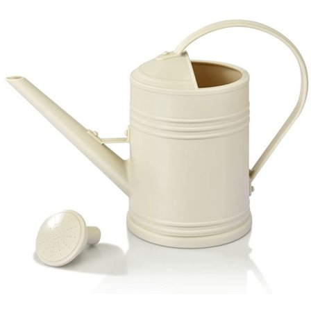 Vannkanne for innendørs planter, utendørs blomsterkanne for innendørs planter, hage, lang tut innendørs, beige