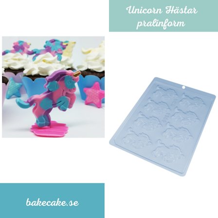 Pralinform Unicorn Häst Chokladform - BWB 9386