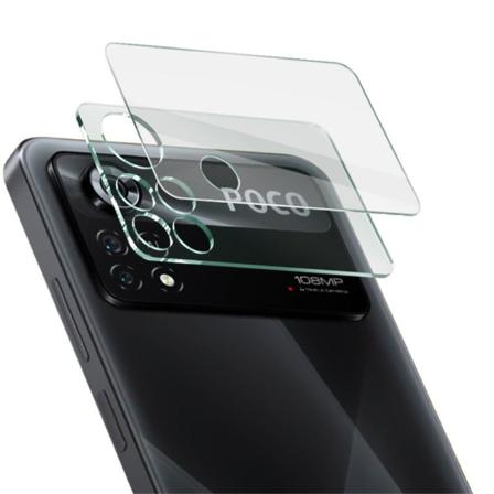 IMAK Xiaomi Poco X4 Pro 5G karkaistu lasi kameran linssikalvo + linssin suojus Transparent