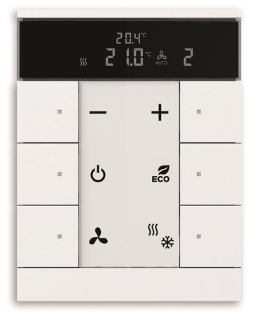 ABB 2CKA006330A0004 Trykknapp RTC, KNX Antall styrepunkter: 6, Strømbrytere & vegguttak