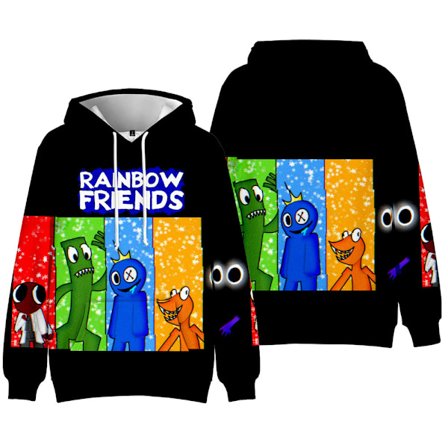 Roblox Rainbow Friends Barn Vinter Hettegenser Sweatshirt Pullover B B-FM-