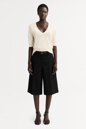 Soft Goat - V-neck T-shirt - L - Feather White